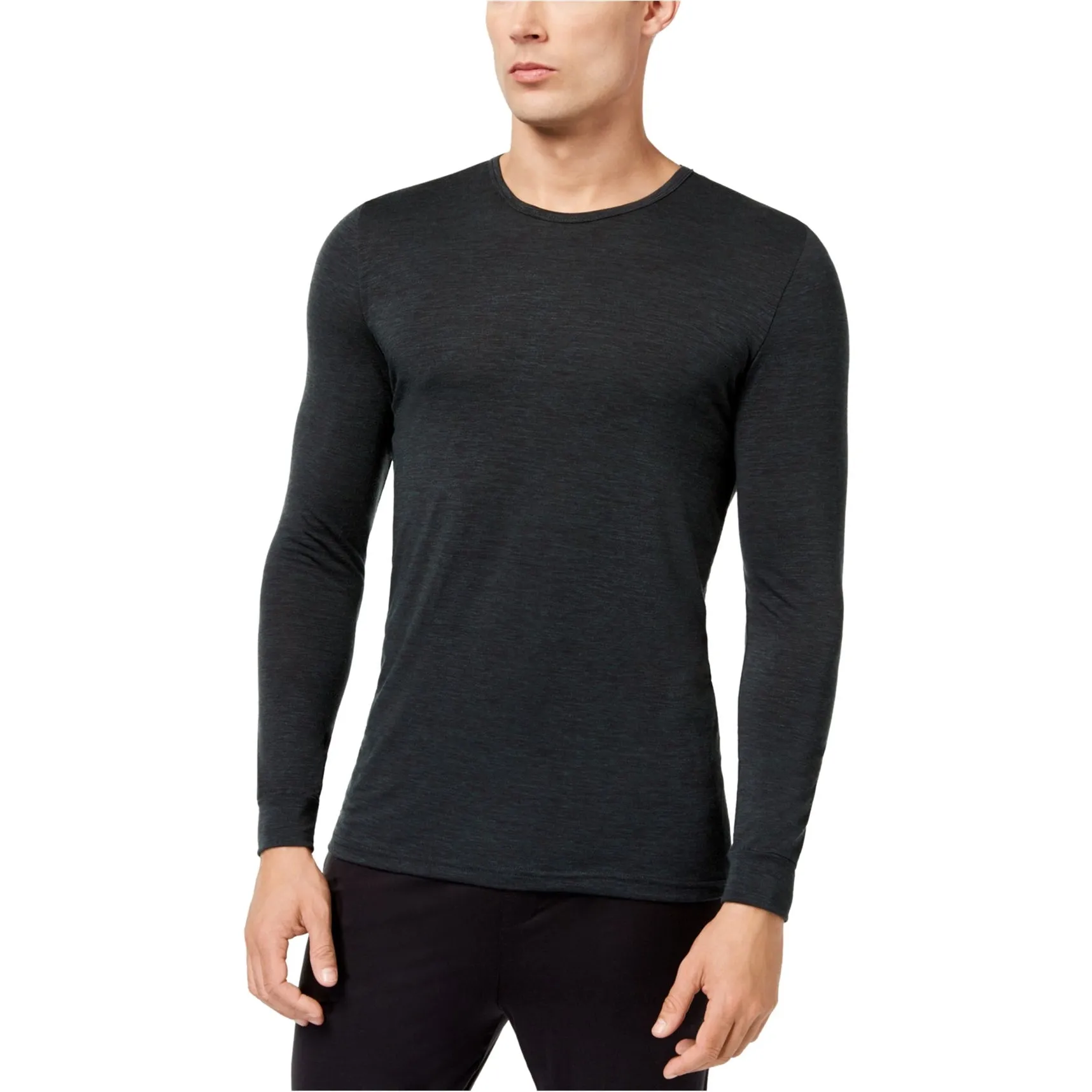 32 Degrees Men's Base Layer Crew Neck Shirt Black Size Large