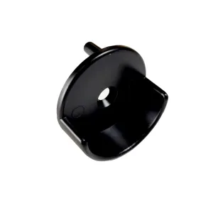 32mm Pinned Single Open Flange for 1 5-16 Diameter Rod, Matte Black