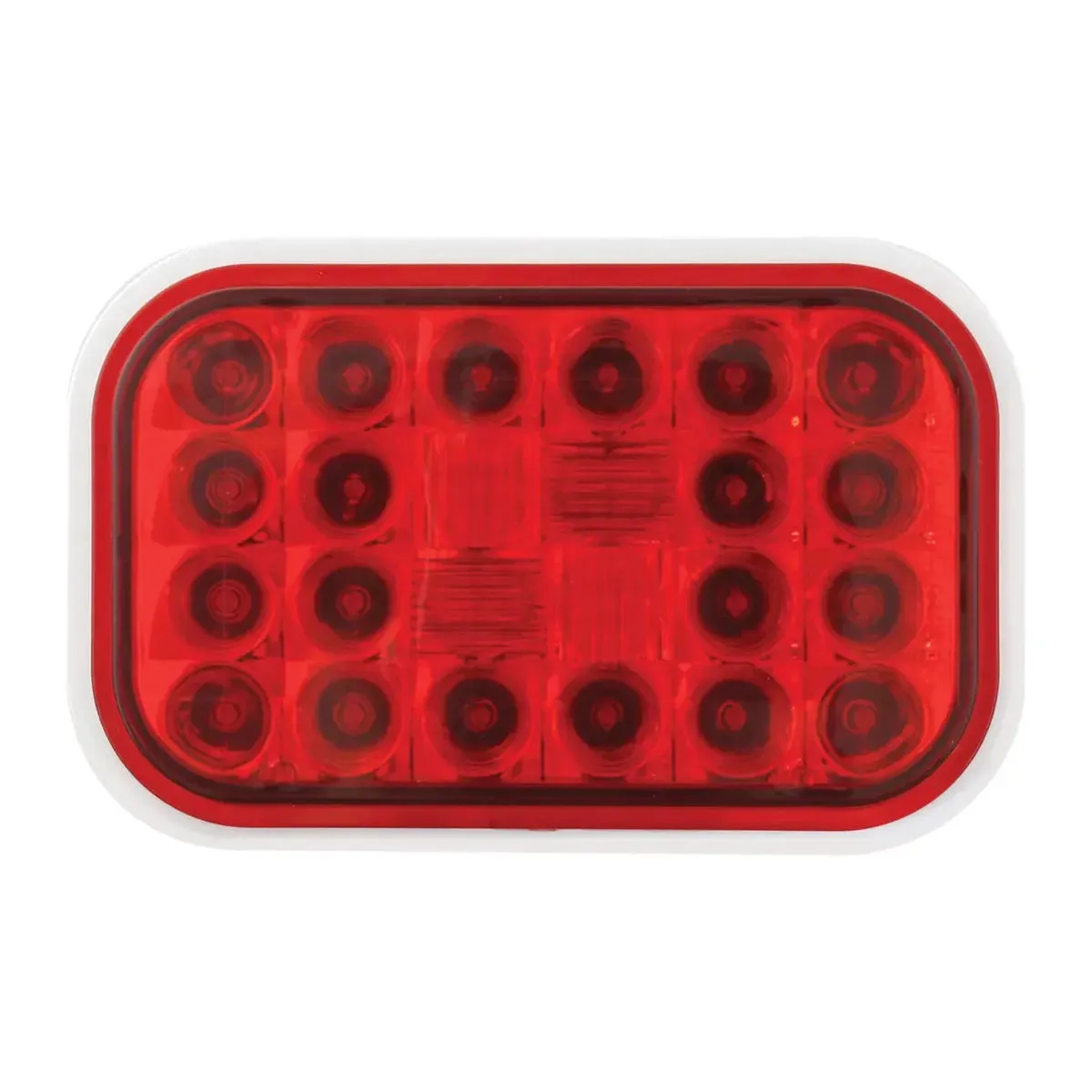 77182 Rectangular Pearl LED Light (RED/RED) #77182