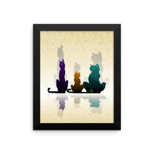 ALLEY CATS Framed poster