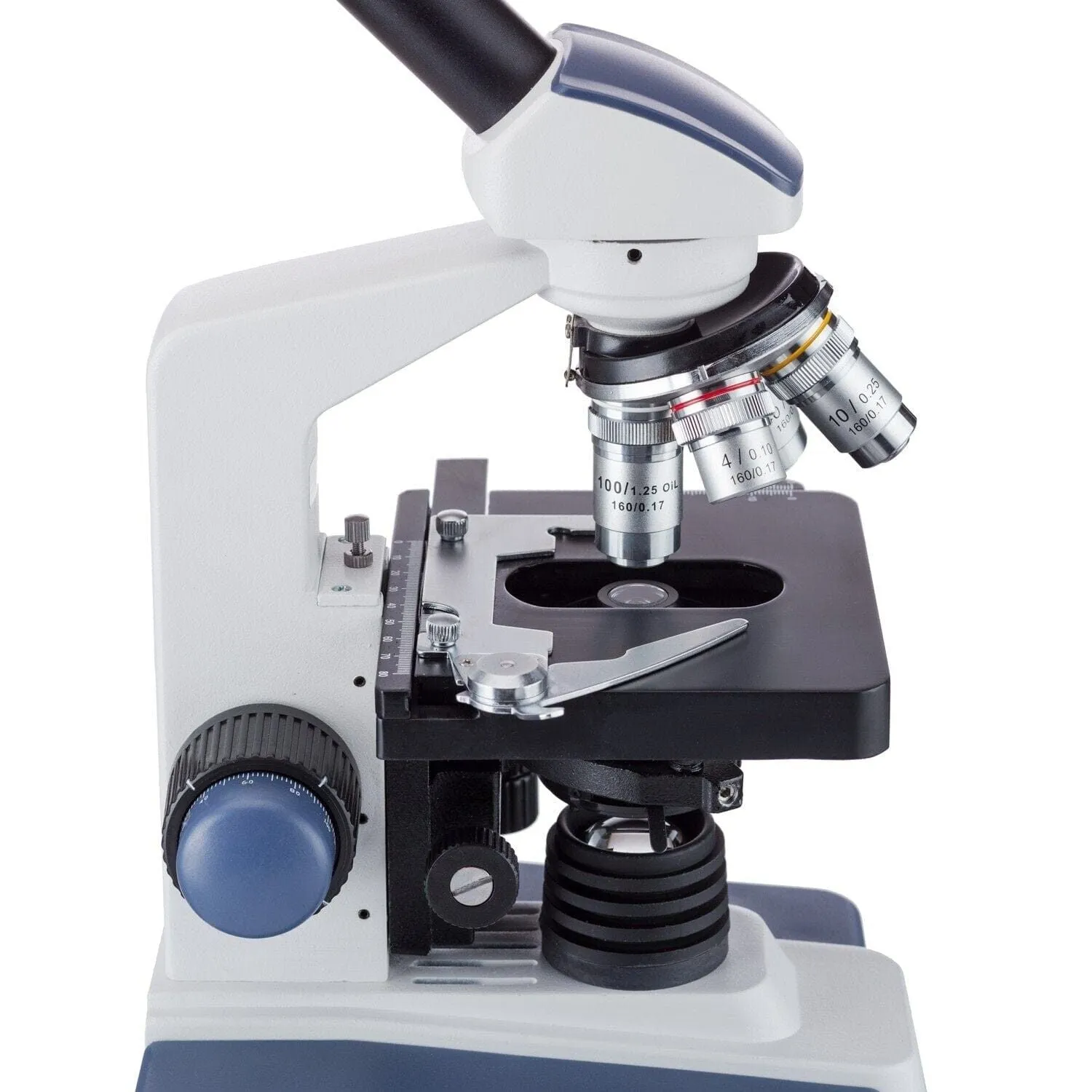 AmScope M620 Series Monocular LED Compound Microscope 40X-2500X Magnification With 1.3MP USB 2.0 C-mount Camera