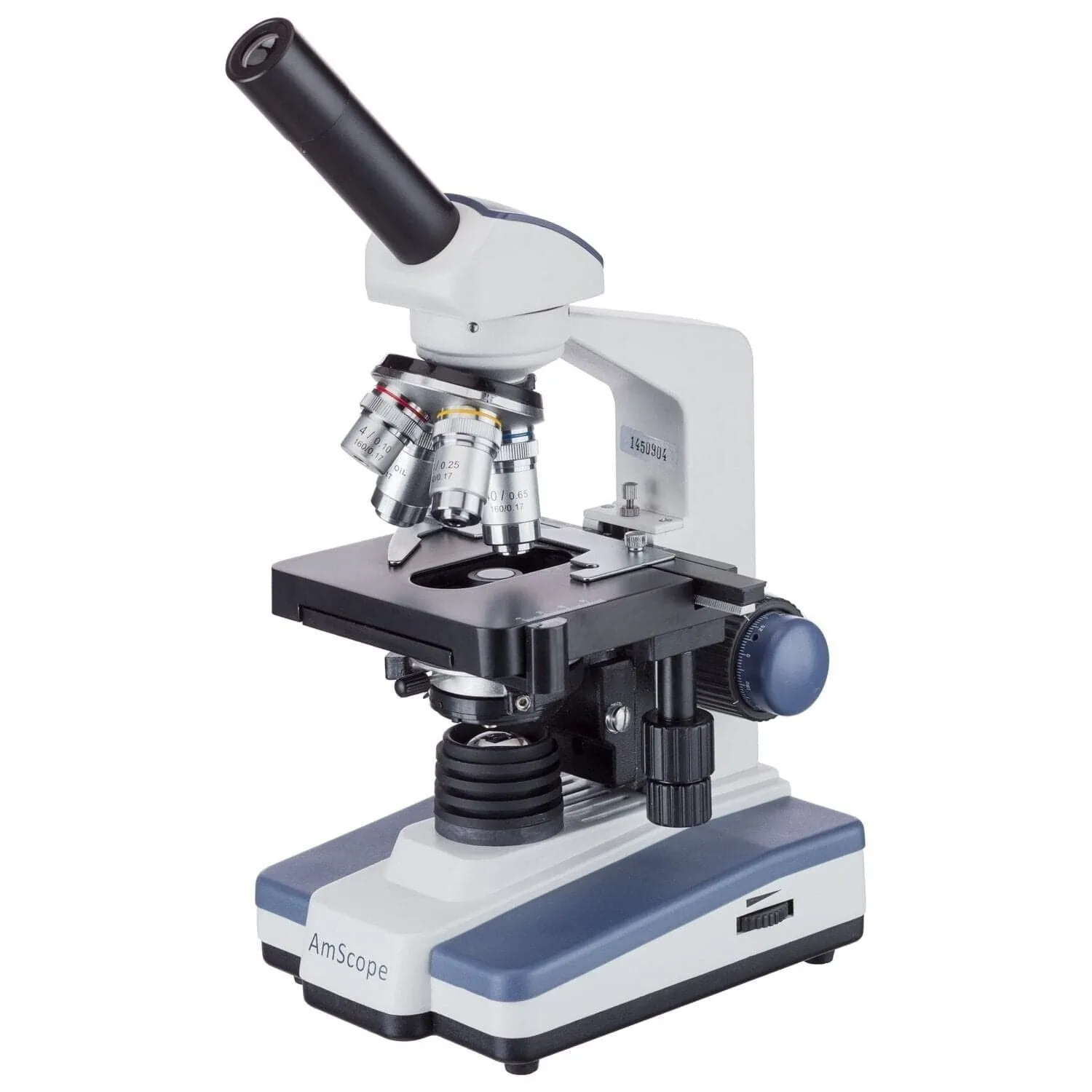 AmScope M620 Series Monocular LED Compound Microscope 40X-2500X Magnification With 1.3MP USB 2.0 C-mount Camera