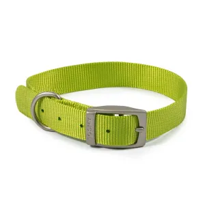 Ancol Viva Dog & Puppy Buckle Collars Nylon Lime 5 Sizes