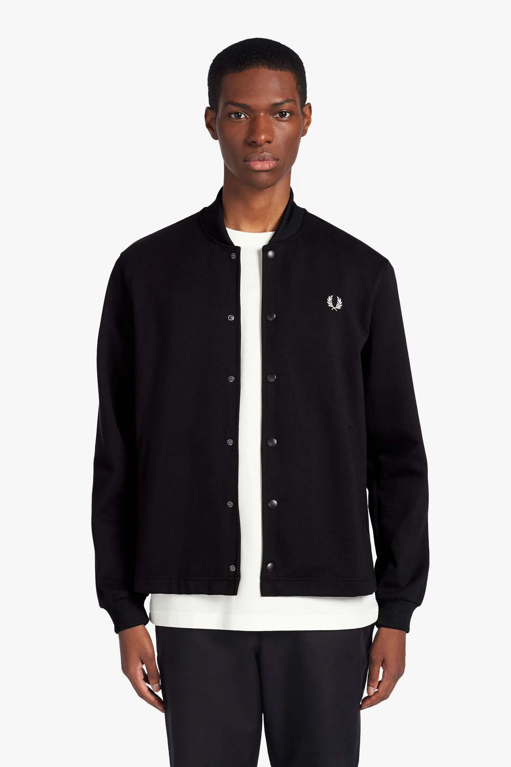 BLACK NECK BOMBER JACKET