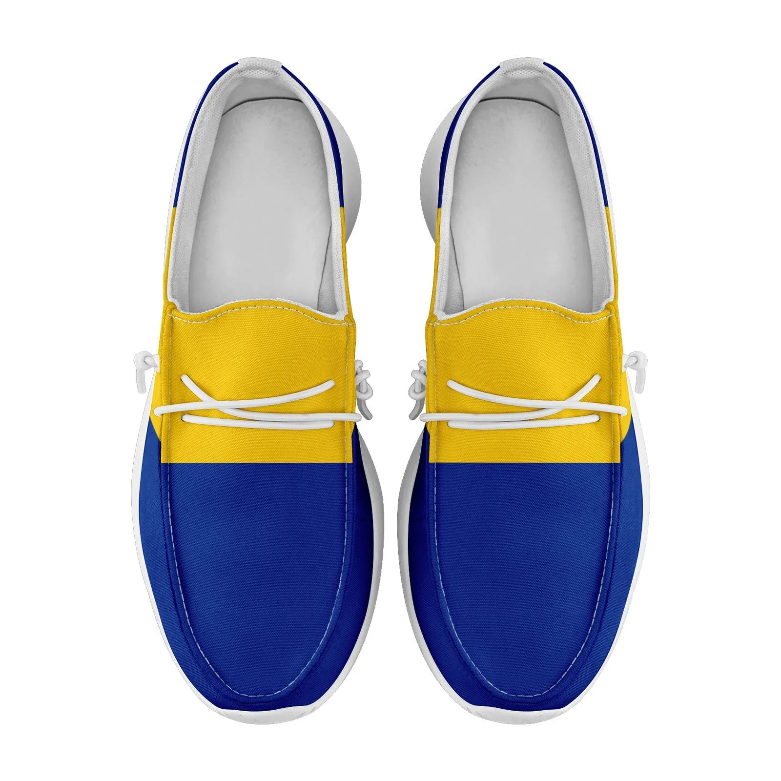 Custom Blue Yellow Los Angeles Jacket and Sports Shoes Combo Offer Personalized Combo ZH-D020294-15