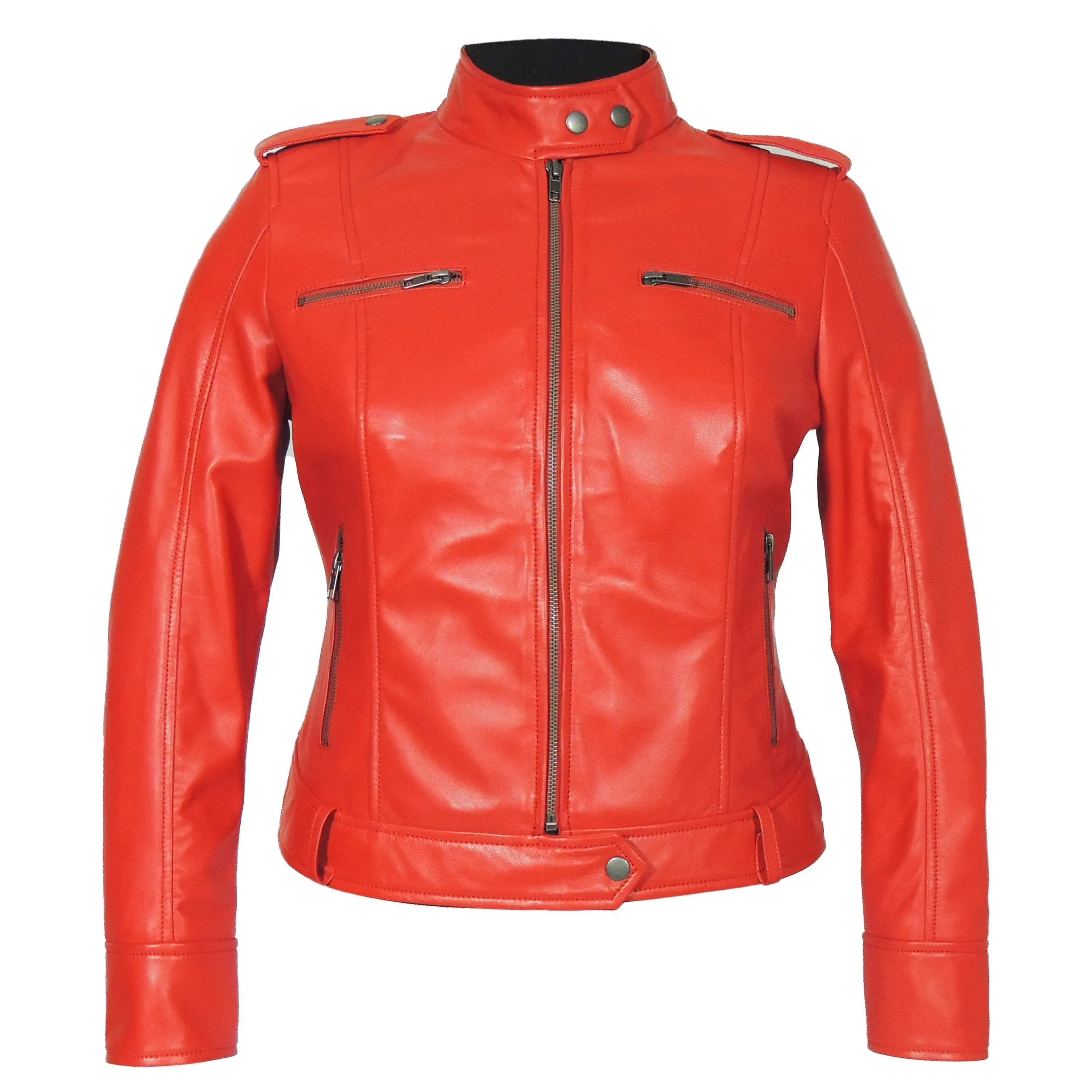 Faya Womens Leather Jacket Midnight - Discounted!