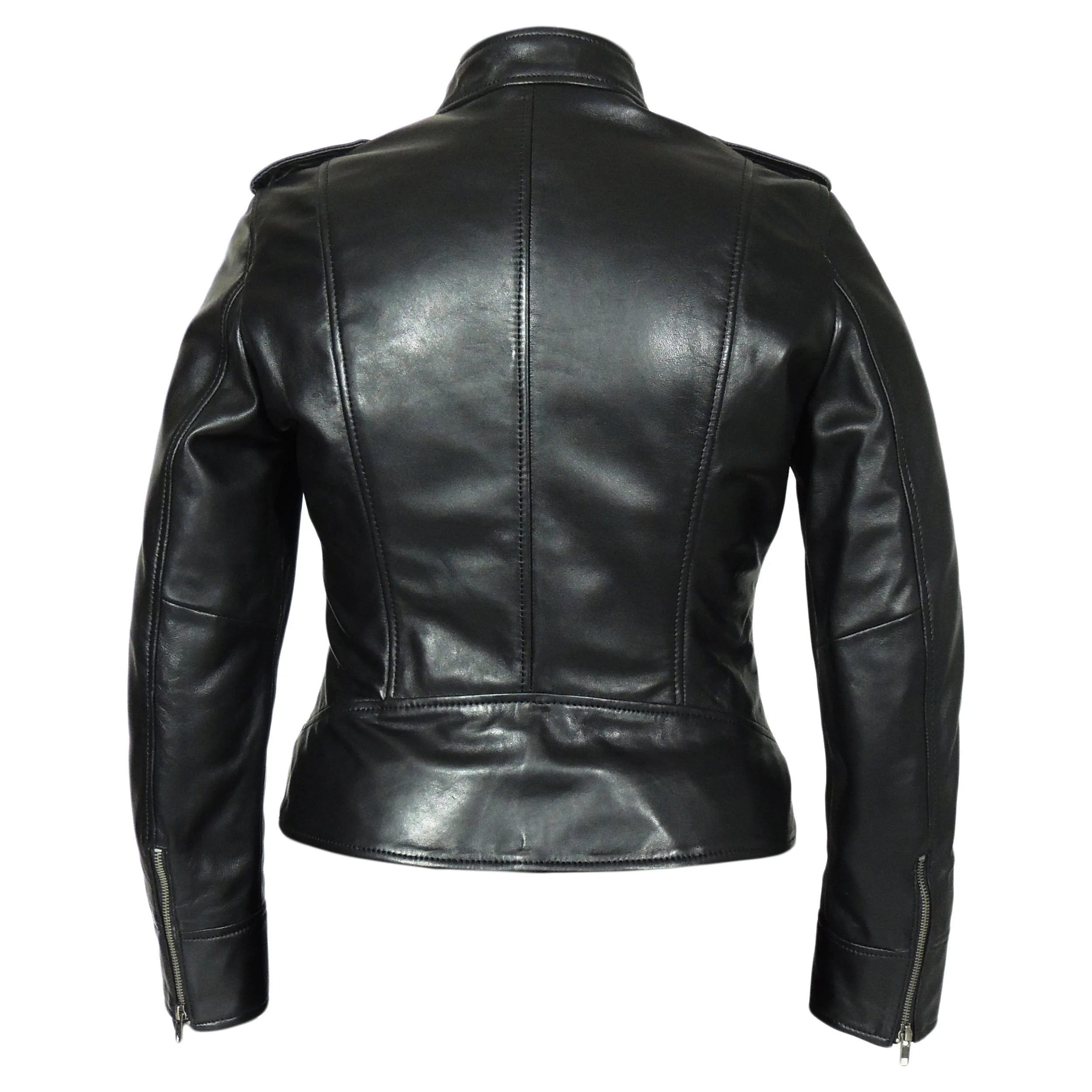 Faya Womens Leather Jacket Midnight - Discounted!