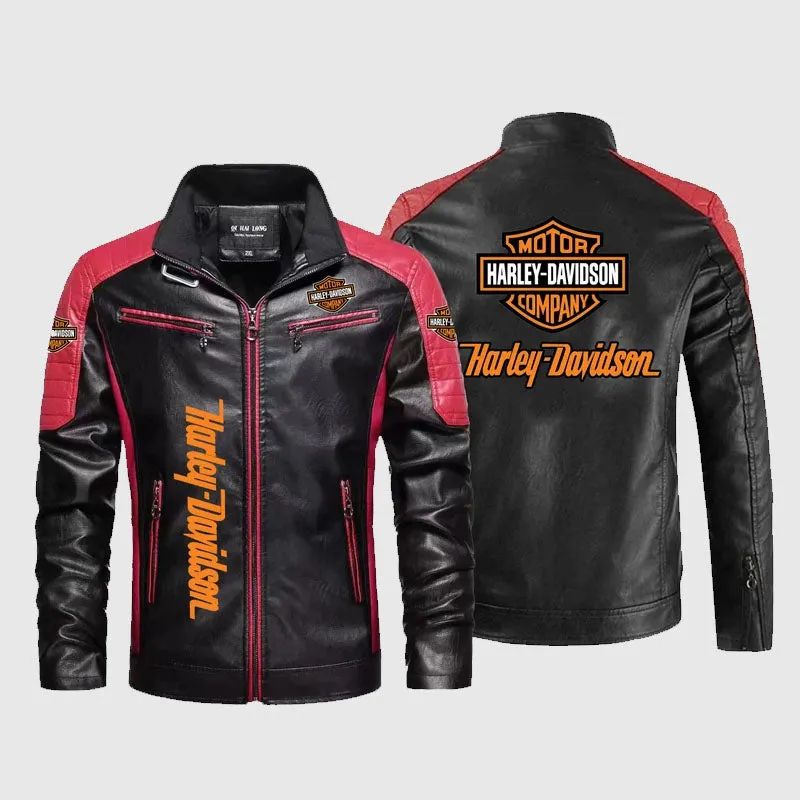 Harley Davidson Motorcycle Men’s New Leather Jacket