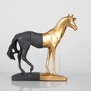 LUXURY ROMAN HORSE HANDMADE SCULPTURE