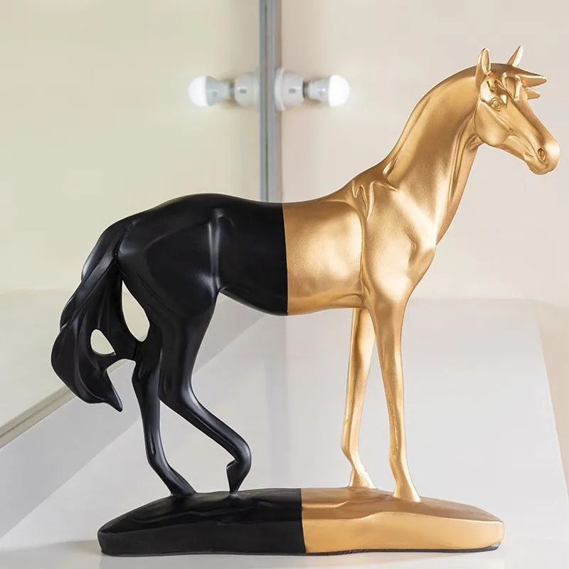 LUXURY ROMAN HORSE HANDMADE SCULPTURE