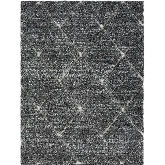 Modern Boho Large Modern and Contemporary Area Rug in Grey and Cream - 6x9'