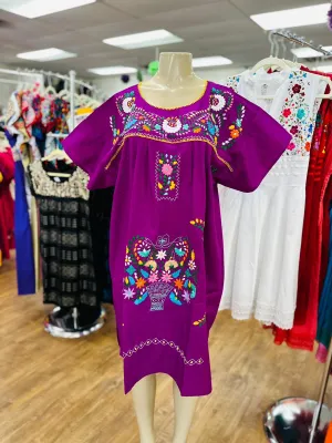 Puebla Magenta Plus Size Dress