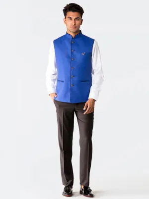 Royal Blue Bandhgala Jacket