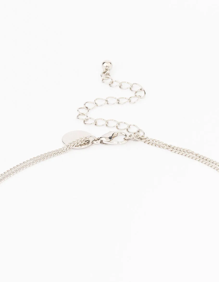 Silver Lariat Silver Necklace