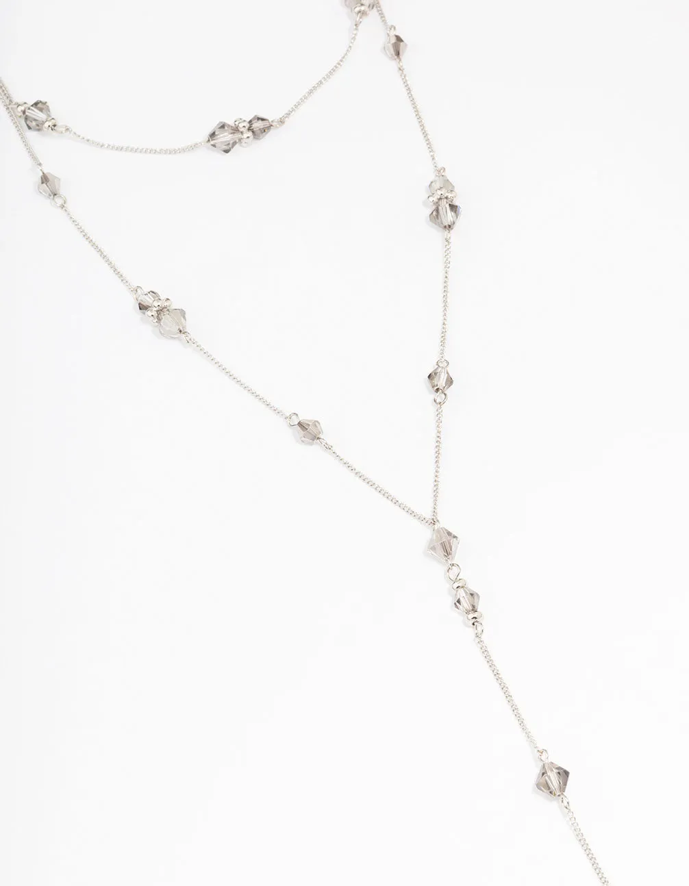 Silver Lariat Silver Necklace