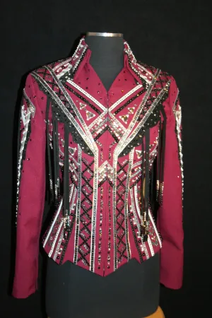 SOLD #2015 Burgundy Showmanship Outfit, Ladies XS, 8637-33