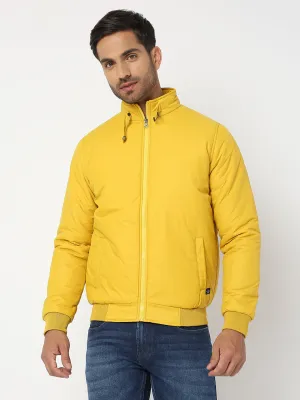 Spykar Men Yellow Nylon Regular Fit Jacket