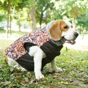 Up4pets Small Autumn Leaf Polyester Fleece Jackets for Dogs and Cats